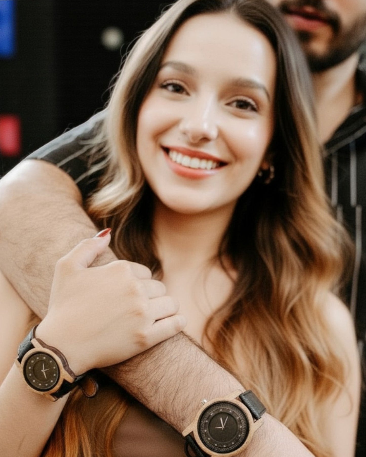 Reloj de Madera Colección Barro Para Parejas