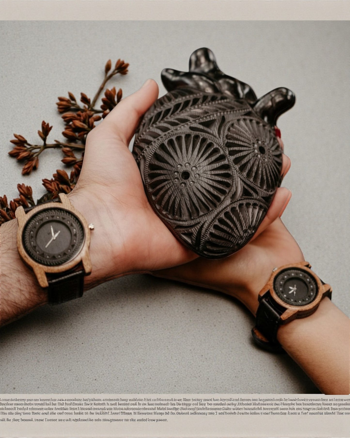 Reloj de Madera Colección Barro Para Parejas