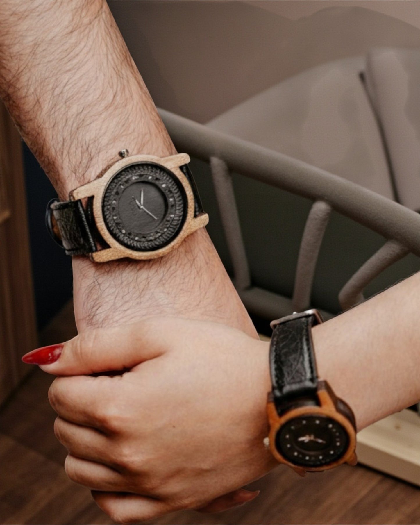 Reloj de Madera Colección Barro Para Parejas