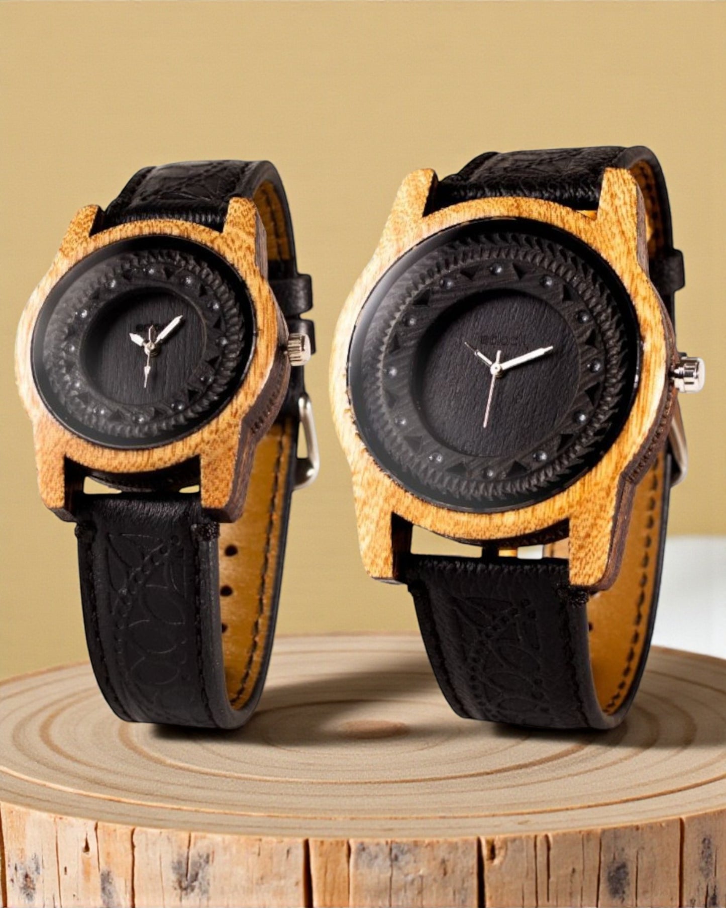 Reloj de Madera Colección Barro Para Parejas